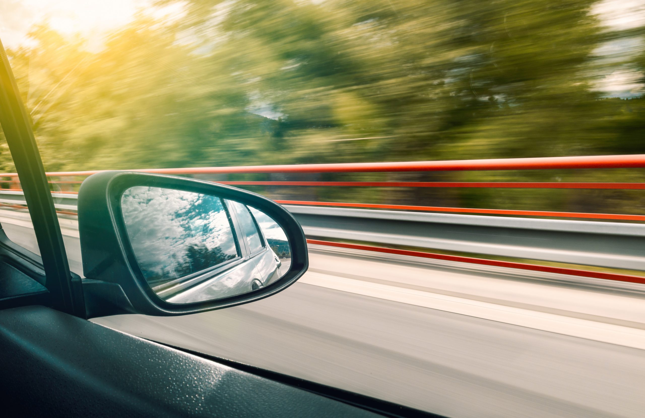 blur in driving car