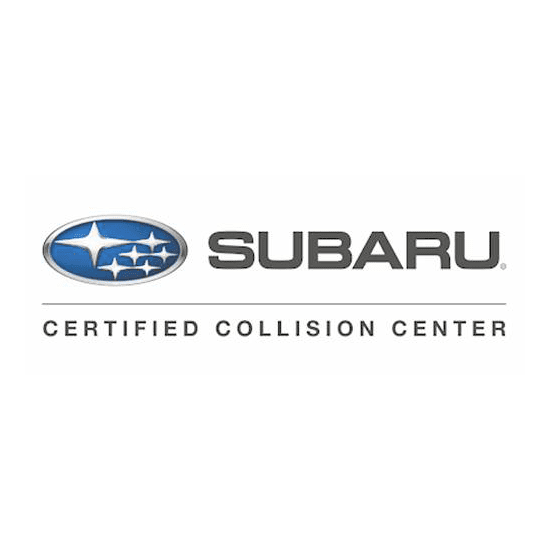 subaru certified collision center logo