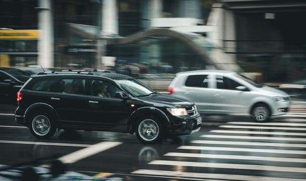fast driving cars